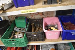 Contents of Shelf to Include Assorted Tools, Nails, etc.