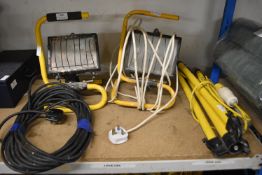 Two 240v Work Lights, and a Stand
