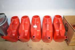 *Five Red Watering Cans (salvage)