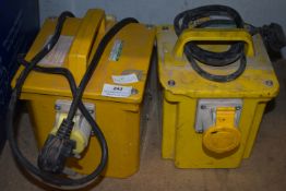 Two 240v-110v Transformers