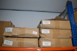 *Five Boxes of White Disposable Aprons (salvage)