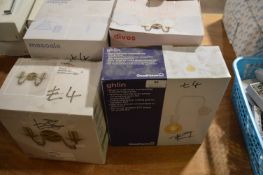 *Four Assorted Wall Lights (salvage)