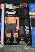 *Puma Boxer Briefs - 4 Pack Size: Medium