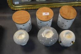 Bee Design Storage Jars Plus Tealight Holders