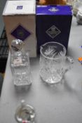 Edinburgh Crystal Glass Decanter & Water Jug