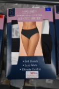 *Pack of 6 Carole Hochman High Cut Briefs Size: Large