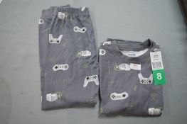 Kids Pekkle Pyjama Set Size 8 - Grey
