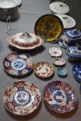 Japanese Imari Plates & Assorted Pottery