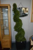 *Artificial Ceder Spiral Topiary with Planter