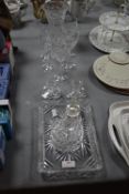 Cut Glass Lead Crystal Wine Glasses Plus Vase etc