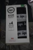 Hype Boys Boxer Shorts - 4 Pack 11 - 12 Years