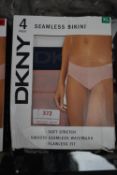 *Pack of 4 DKNY Ladies Seamless Bikini Briefs Size: XL
