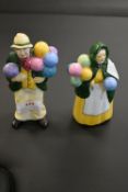 Coalport Balloon Man & Balloon Seller Figures