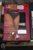 *Twin Pack of Jessabelle Ladies Shaping Briefs Size: Medium
