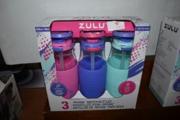 *Zulu Water Bottles 3pk