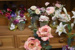 Vases of Artificial Flowers