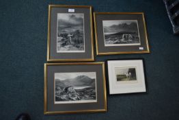 Framed Hunting Prints etc