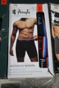 *Pringle Mens Classic Boxers - Triple Pack Size: Medium
