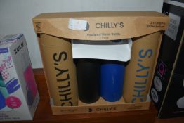 *Chillies Insulated Water Bottle 2pk