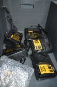 *Six Dewalt DCB115XR L-Ion Chargers with EU Plugs