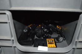 *Six Dewalt DC81104 12/18v XR L-Ion Battery Chargers with 13a UK Plugs
