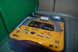 *Five Dewalt 165mm x 20mm 42 Tooth TCT Saw Blades