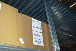 *Box of 6m and 7m Black Cat 6 Patch Cables