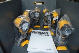 *Six Dewalt DCL040 18v LED Torches