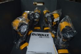*Six Dewalt DCL040 18v LED Torches