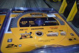 *Two 210mm x 30mm 60 Tooth TCT Circular Saw Blades