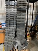 *~60 Grey Stackable Containers