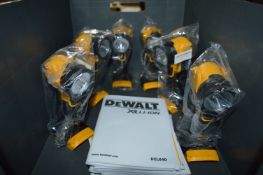 *Six Dewalt DCL040 18v LED Torches