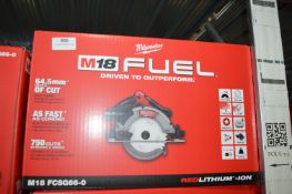 *Milwaukee M18 FCSG66-0 Circular Saw 190mm