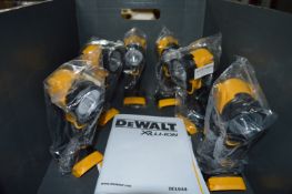 *Six Dewalt DCL040 18v LED Torches