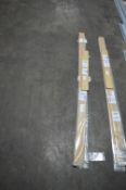 *Two Sets of Three Maun Steel Straight Edges