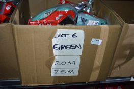 *Box of 20m to 25m Green Cat 6 Patch Cables