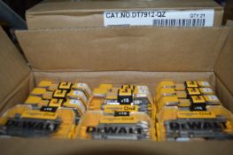*Box Containing 21 Dewalt 15pc PZ2 Screwdriver Bits