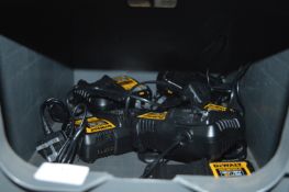 *Six Dewalt DC81104 12/18v XR L-Ion Battery Chargers with 13a UK Plugs