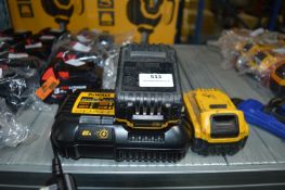 *Dewalt DCB116 Charger with Two Dewalt Batteries (secondhand)