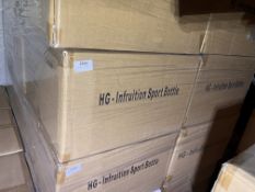 *Six Boxes of Twenty-Five Triton Blue 700ml Water Bottles with Fruit Infusers