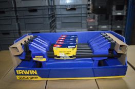 *Five Pairs of Irwin 300mm 12” Quick Grip Clamps