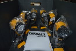 *Six Dewalt DCL040 18v LED Torches