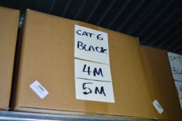 *Box of 4m and 5m Black Cat 6 Patch Cables