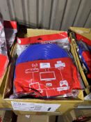 *Box of Five 50m Blue Cat 6 Cables