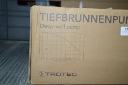 *Tiefbrunnenpumpe by Trotec TDP7500E 1500w Deep Well Pump up to 80L/min