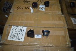 *Box of 500 UK to EU Travel Adapters