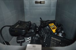 *Six Dewalt DC81104 12/18v XR L-Ion Battery Chargers with 13a UK Plugs