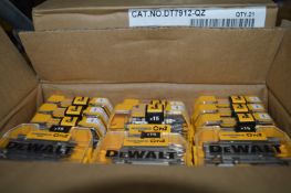 *Box Containing 21 Dewalt 15pc PZ2 Screwdriver Bits