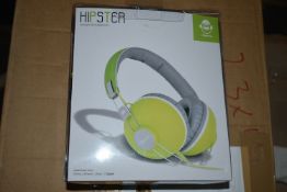 *10 x Hipster 705 Green Headphones