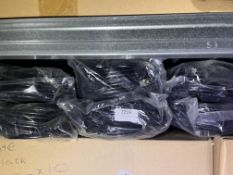 *Box of Twelve 25m Black Cat 6 Cables